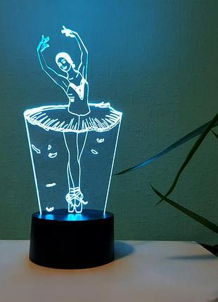 Змінна пластина для 3d-світильників "балерина" 3dtoyslamp