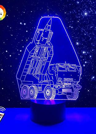 3d нічник "himars" (волічне зображення)+ пульт дк+ батарейки (3аа) 3dtoyslamp