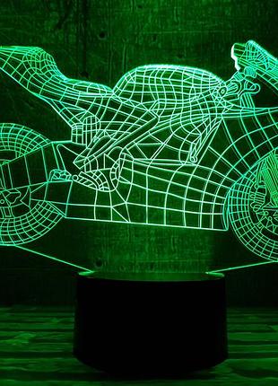 Сменная пластина для 3d светильников "мотоцикл 4" 3dtoyslamp