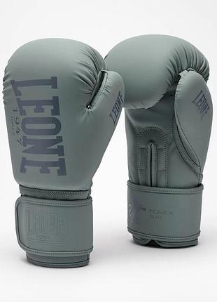 Боксерские перчатки leone gn058 tone x light grey 16 унций