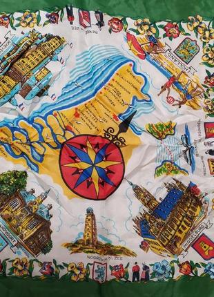 Шовковий хустку нідерланди вінтажний