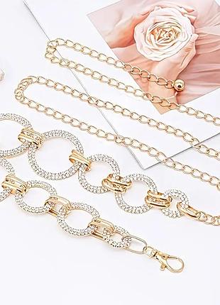 Пояс цепочку jade gold 2