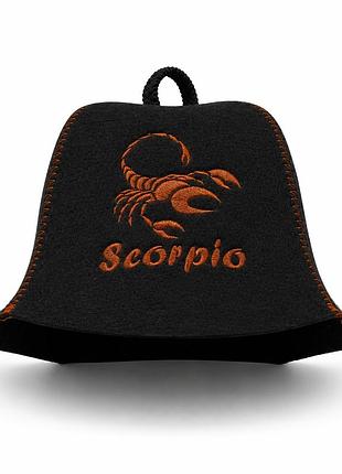 Лазнева шапка luxyart "scorpio" фетр чорний (lx-368)