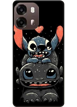 Силіконовий бампер чохол для oppo a6s з малюнком stitch стіч