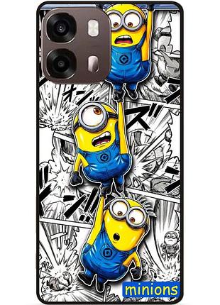 Силіконовий бампер чохол для oppo a6s з малюнком міньйон minions
