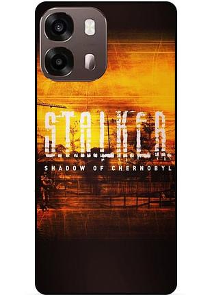 Чехол силиконовый бампер для oppo a6s с рисунком stalker сталкер
