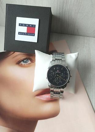 Мужские наручные часы tоmmy hіlfiger silver/black