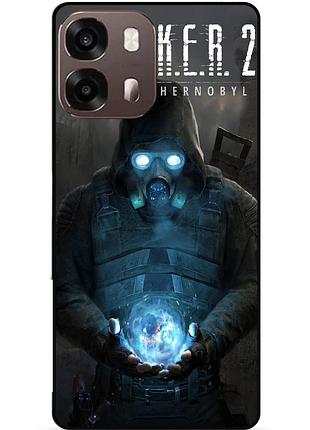 Силиконовый чехол бампер для oppo a6s с картинкой сталкер stalker