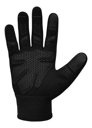 Перчатки для фитнеса rdx w1 full finger plus black xl 4