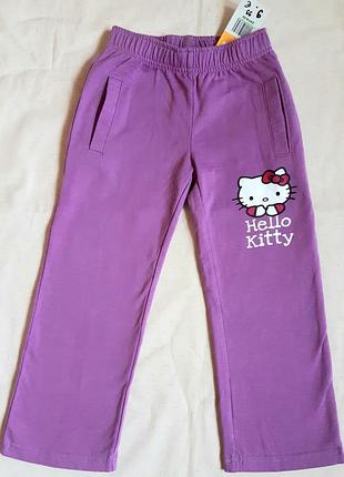 Штаны спортивные на байке hello kitty бренд tv mania германия на 4 года (104см)
