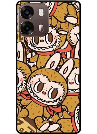 Силиконовый чехол бампер для oppo a6s с картинкой labubu лабубу
