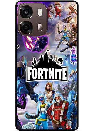 Силіконовий чохол бампер для oppo a6s гра fortnite фортнайт