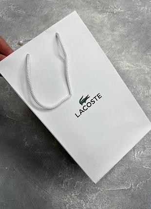 Фирменный пакет в стиле lacoste
