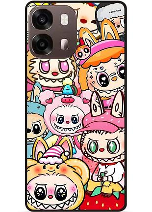 Чехол силиконовый бампер для oppo a6s с рисунком лабубу labubu