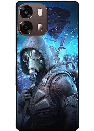 Силіконовий бампер чохол для oppo a6s з малюнком stalker сталкер