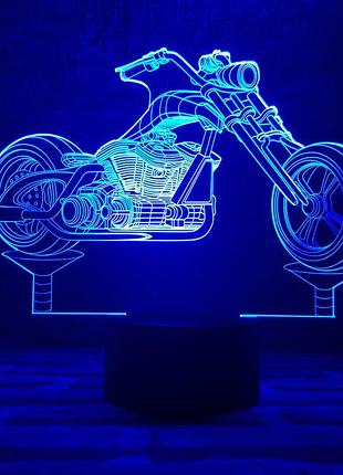 Сменная пластина для 3d светильников "мотоцикл 3" 3dtoyslamp