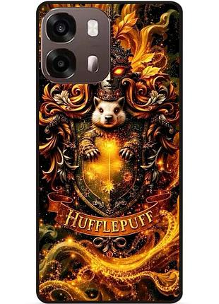 Силиконовый бампер чехол для oppo a6s пуффендуй hufflepuff harry potter гарри поттер