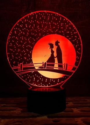 Змінна пластина для 3d ламп "міст закоханих" 3dtoyslamp