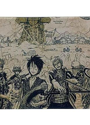 Килимок для мишки 250x210мм аніме one piece 2, антиковзна основа тм gerlax 7 копійок