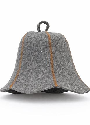 Банная шапка luxyart "колокольчик" натуральный войлок (xl-755)