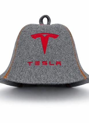 Лазнева шапка luxyart "tesla" натуральний фетр сірий (xl-759)