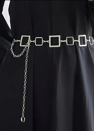 Пояс цепочку paula silver