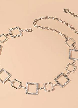 Пояс цепочку paula silver 4