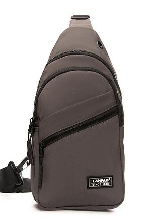 Podium сумка мужская на плечо нейлон lanpad 83045 grey бол распродажа