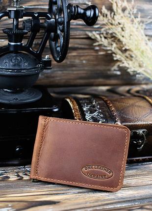 Зажим кожаный для купюр dnk leather dnk-lw-09-col.n рыжий