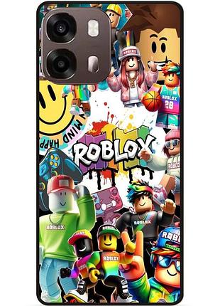 Силиконовый чехол для oppo a6s с рисунком роблокс roblox