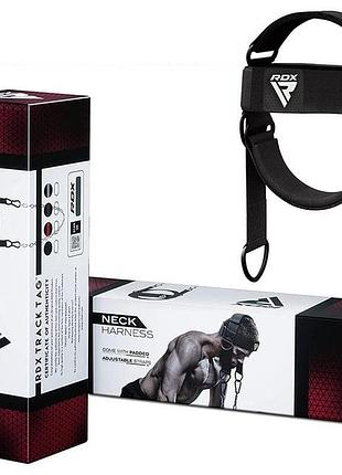 Тяга для шеи rdx h2 neck harness black plus 6