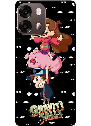 Силиконовый бампер чехол для oppo a6s с картинкой gravity falls гравити фолз