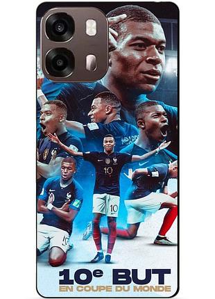 Силиконовый бампер чехол для oppo a6s с рисунком мбаппе франция mbappe