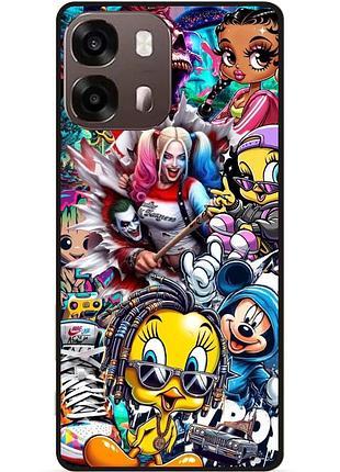 Чехол силиконовый бампер для oppo a6s твити disney