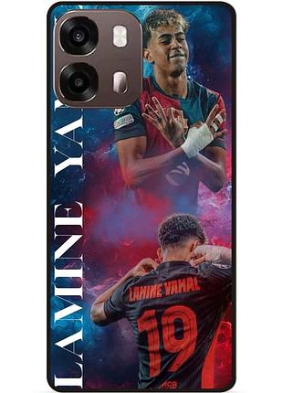 Силиконовый чехол бампер для oppo a6s с рисунком ламин ямаль lamine yamal
