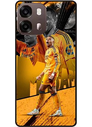 Силиконовый чехол бампер для oppo a6s с картинкой mbappe real мбаппе