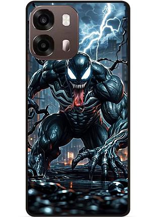 Чехол силиконовый бампер для oppo a6s с рисунком веном marvel venom