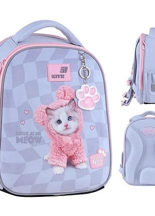 Рюкзак школьный каркасный kite education studio pets sp26-555s