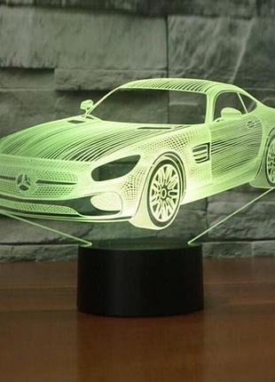 3d светильник-ночник «автомобиль » 3d creative