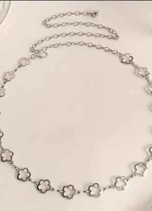 Пояс ланцюжок kleo silver 4
