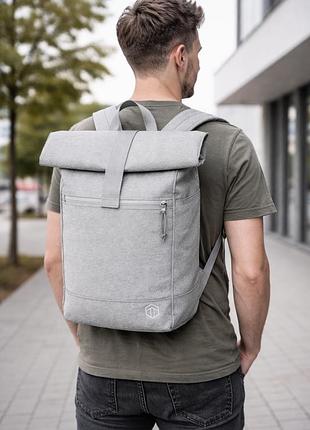 Молодежный рюкзак 16-21l roll-top topmove сірий