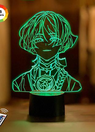 3d нічник genshin impact "скарамуш" (увачне зображення)+ батарейки (3аа) 3dtoyslamp