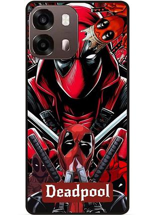 Силиконовый бампер чехол для oppo a6s с рисунком deadpool дэдпул