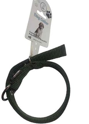 Нашийник брезент 40см 20мм подвійний тм dog collar 7копійок