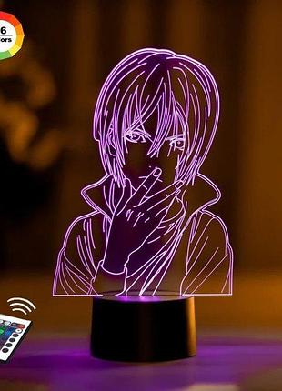 3d ночник "ято" (увеличенное изображение)+ пульт ду + сетевой адаптер + батарейки (3ааа) 3dtoyslamp
