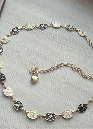 Пояс ланцюжок louis vuitton gold