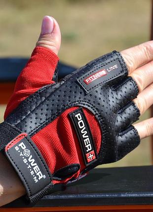 Перчатки для фитнеса power system ps-2500 power plus black/red m 5