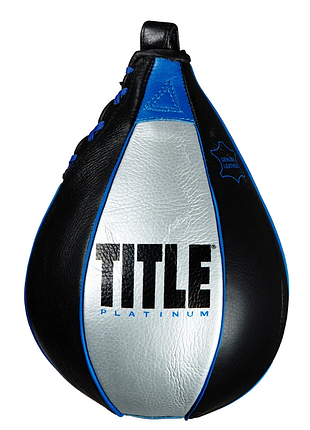 Пневмогруша боксерская title platinum perilous speed bag - silver/black / 7" x 10"