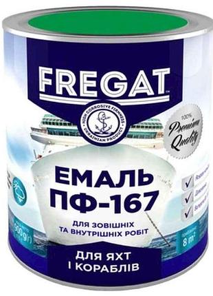 Емаль алкідна пф-167 світло-зелений 0,9кг тм fregat 7копійок
