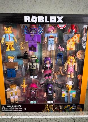 Игровые фигурки конструктор roblox персонажи в коробке, набор игровых фигурок большие роблокс